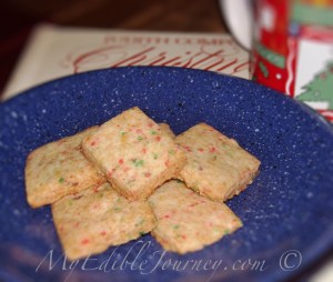 Candy Cane Shortbread from My Edible Journey