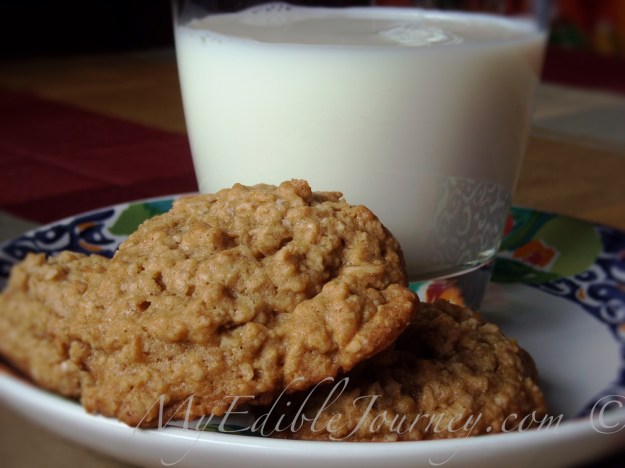 Ginger Oatmeal Cookies ~ My Edible Journey
