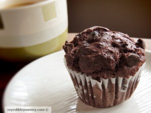 Double Chocolate Muffins ~ My Edible Journey