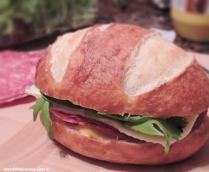 Pretzel Bun Sandwich