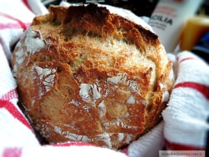 No Knead Bread from myediblejourney.com