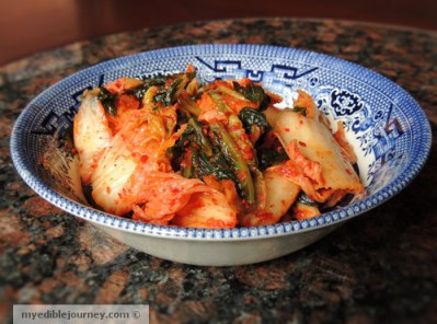 Kimchi for Asian pulled pork tacos