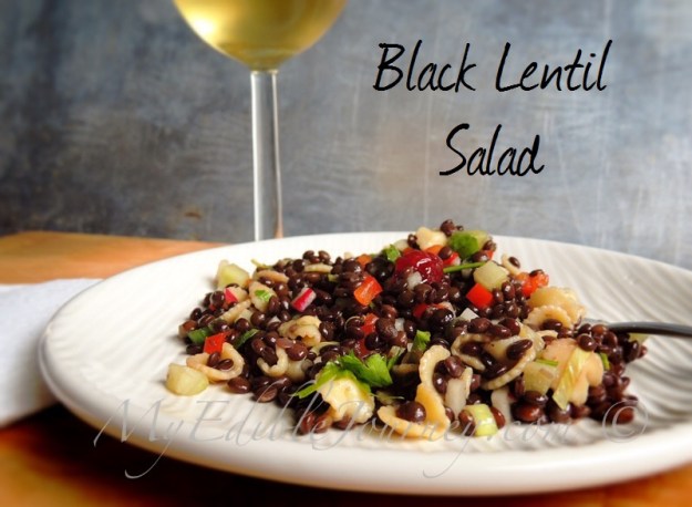 Black Lentil Salad ~My Edible Journey