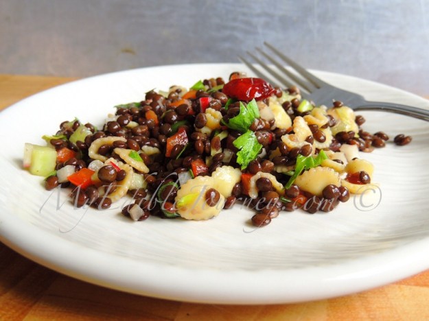 Black Lentil Salad ~ My Edible Journey