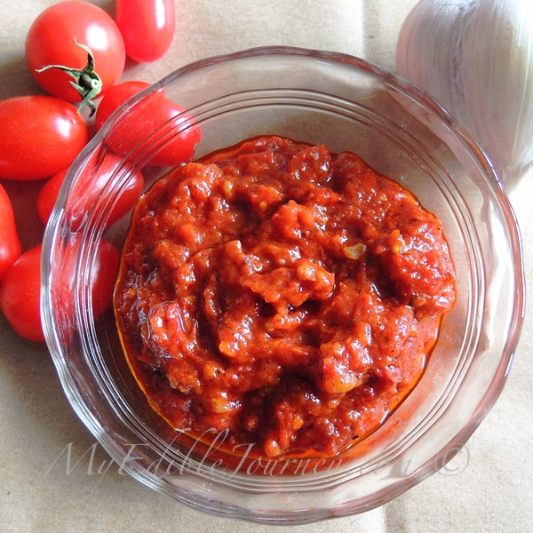 Roasted Tomato Spread |My Edible Journey