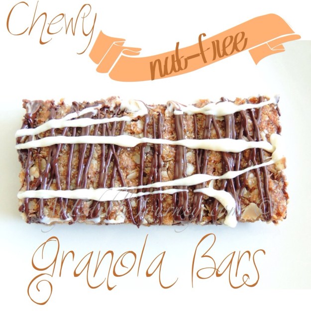 Chewy Nut Free Granola Bars |My Edible Journey