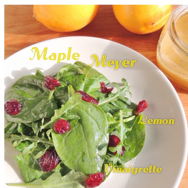 Salad with Maple Meyer Lemon Vinaigrette | My Edible Journey
