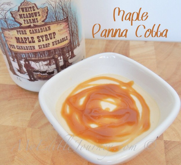 Maple Panna Cotta with Maple Caramel Sauce | My Edible Journey
