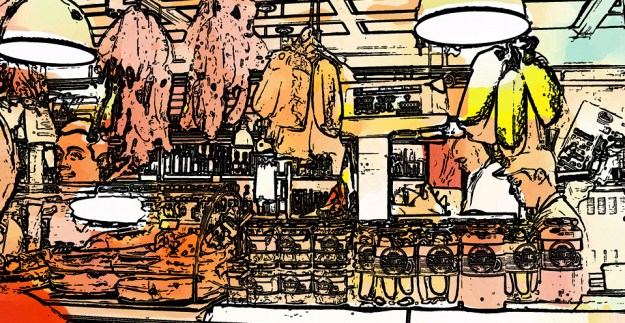 Playing with a photo from St. Lawrence Market