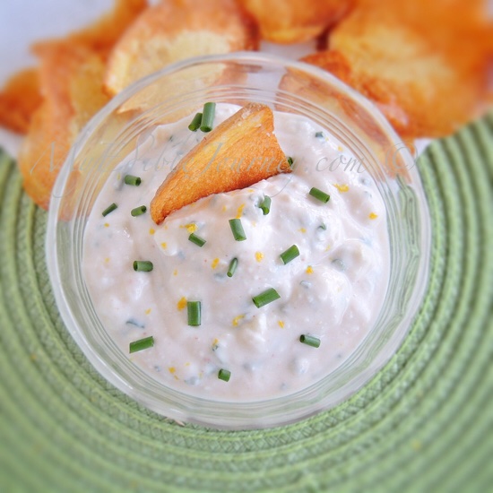 Creamy Chive and Feta Dip with Lemon | My Edible Journey