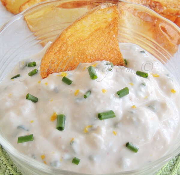 Creamy Feta and Chive Dip with Lemon | My Edible Journey